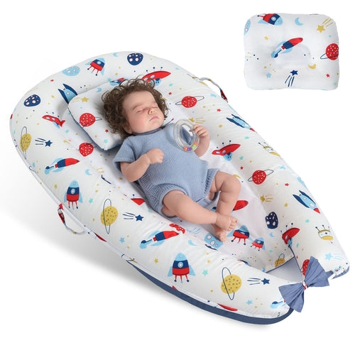 Baby's Crib pure Cotton Sleeve , High-grade Memory Foam, Inner Core,